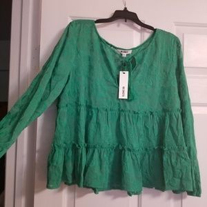 BB Dakota jade boho top XL
